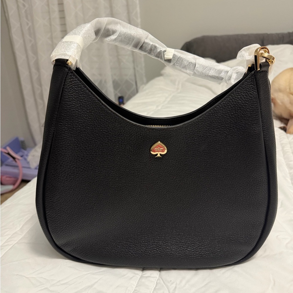 Kate Spade Black Leather Kayla Shoulder Bag